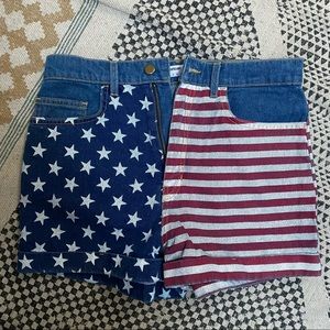 American Apparel Flag Shorts